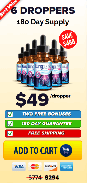 Lung clear pro  price 6 bottle